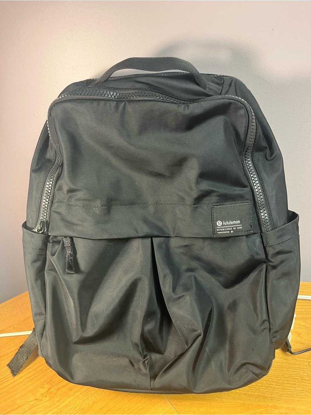 Lululemon Backpack Black Everyday 2.0 Gym Laptop Book Bag Day Pack 17" 23L